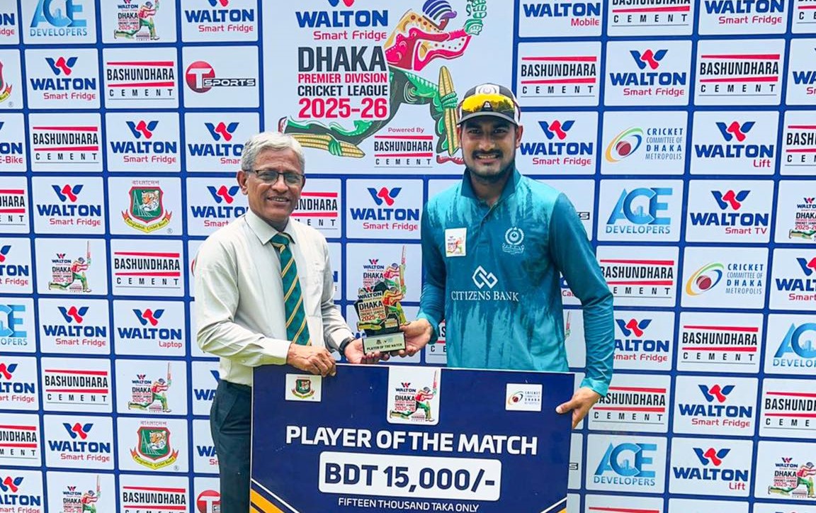 নাইমের ১২ ছক্কার ইনিংসে মোহামেডানের তিনে তিন