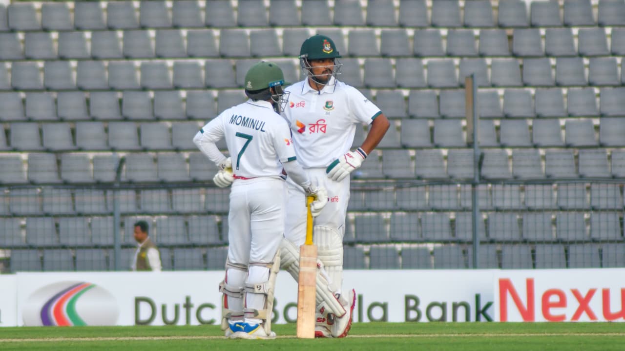 শেষ বিকেলে হতাশার পরও বাংলাদেশের লিড ১৫৬
