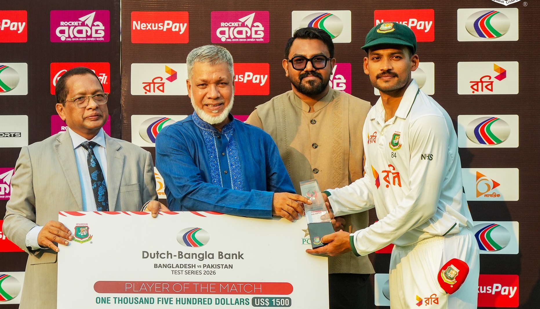 ক্যারিয়ারসেরা র‌্যাঙ্কিংয়ে শান্ত, মুমিনুল-নাহিদের উন্নতি
