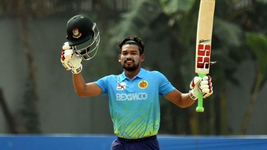 Shanto stars with unbeaten century as Abahani cruise to big DPL win