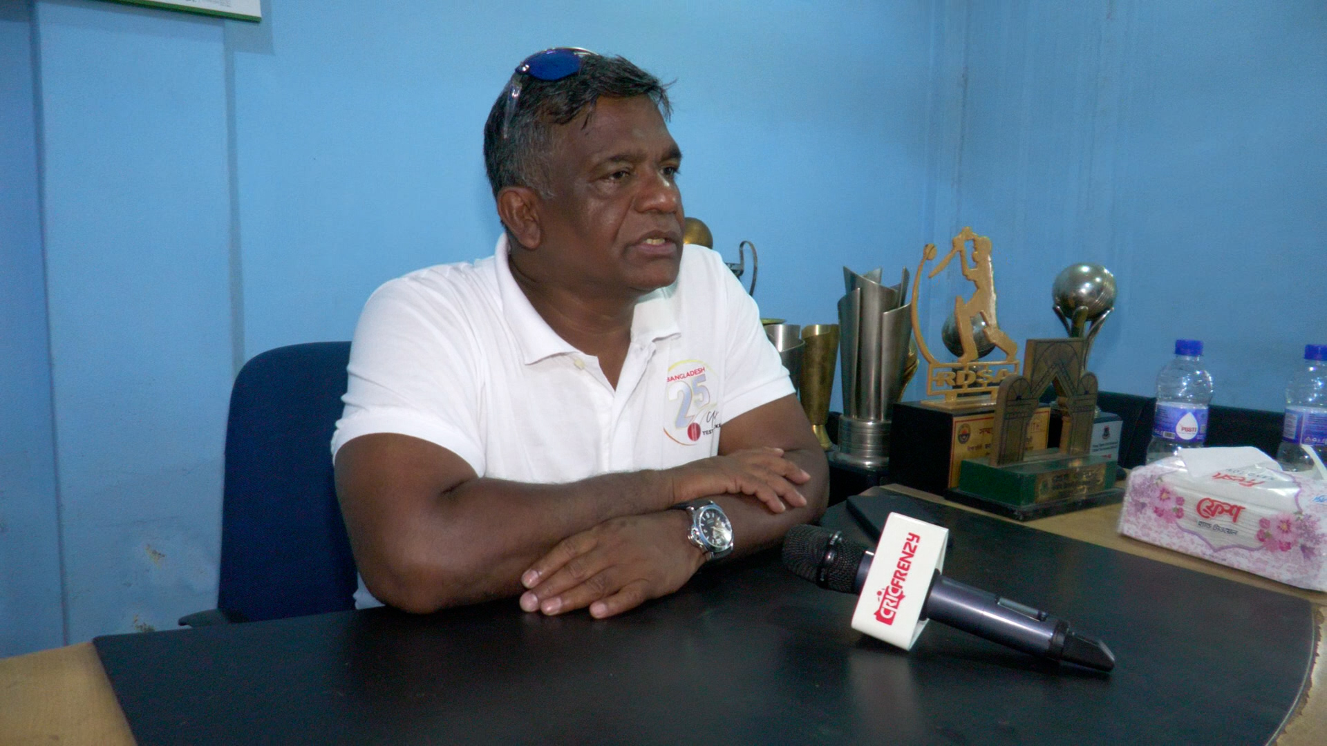 BCB boss Aminul Islam Bulbul during an exclusive interview with Cricfrenzy