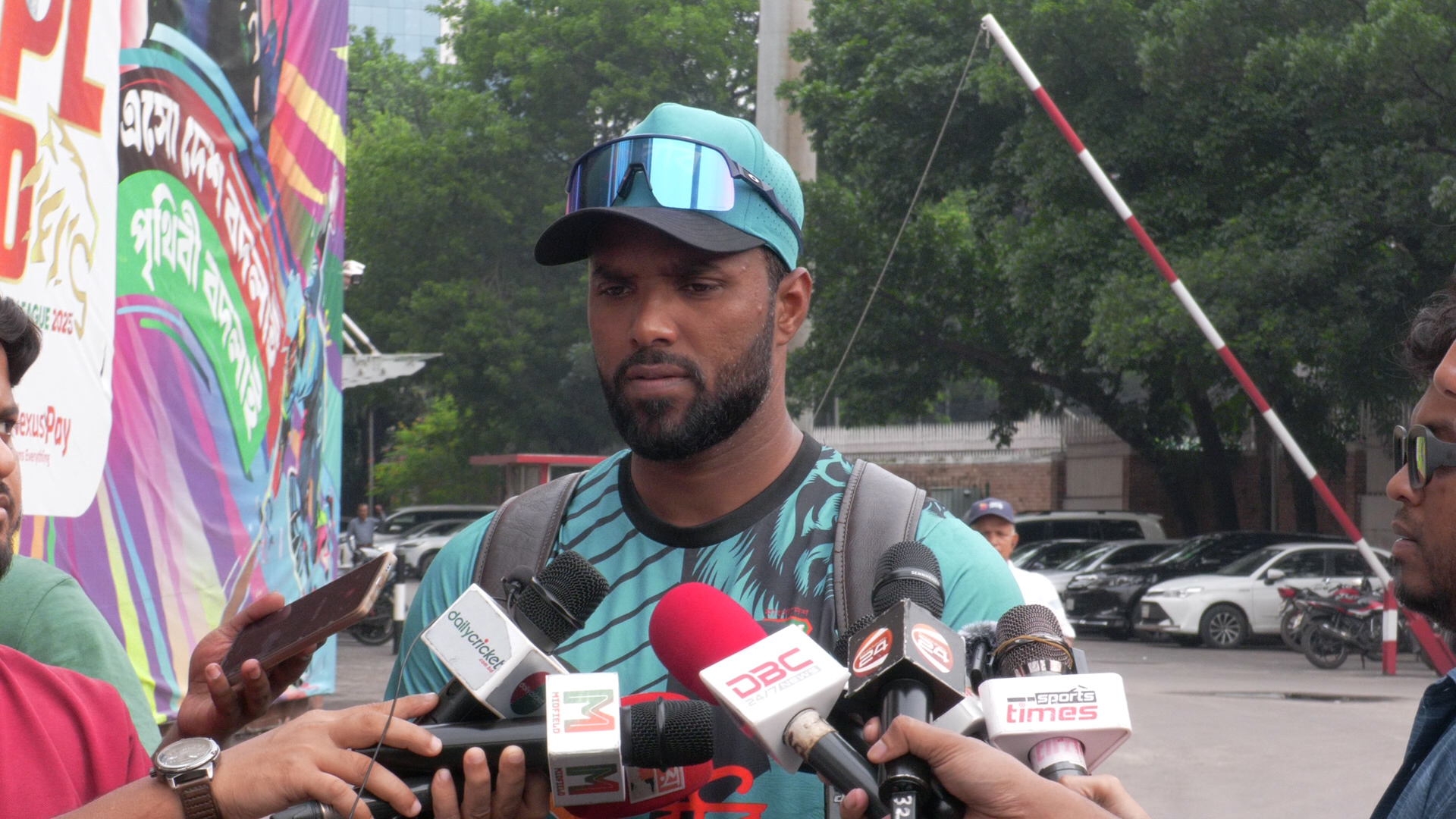 Ebadot Hossain during press meet, Cricfrenzy