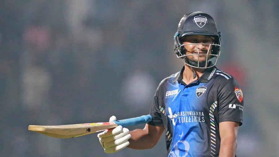 Shakib Al Hasan in Rangpur's Jersey