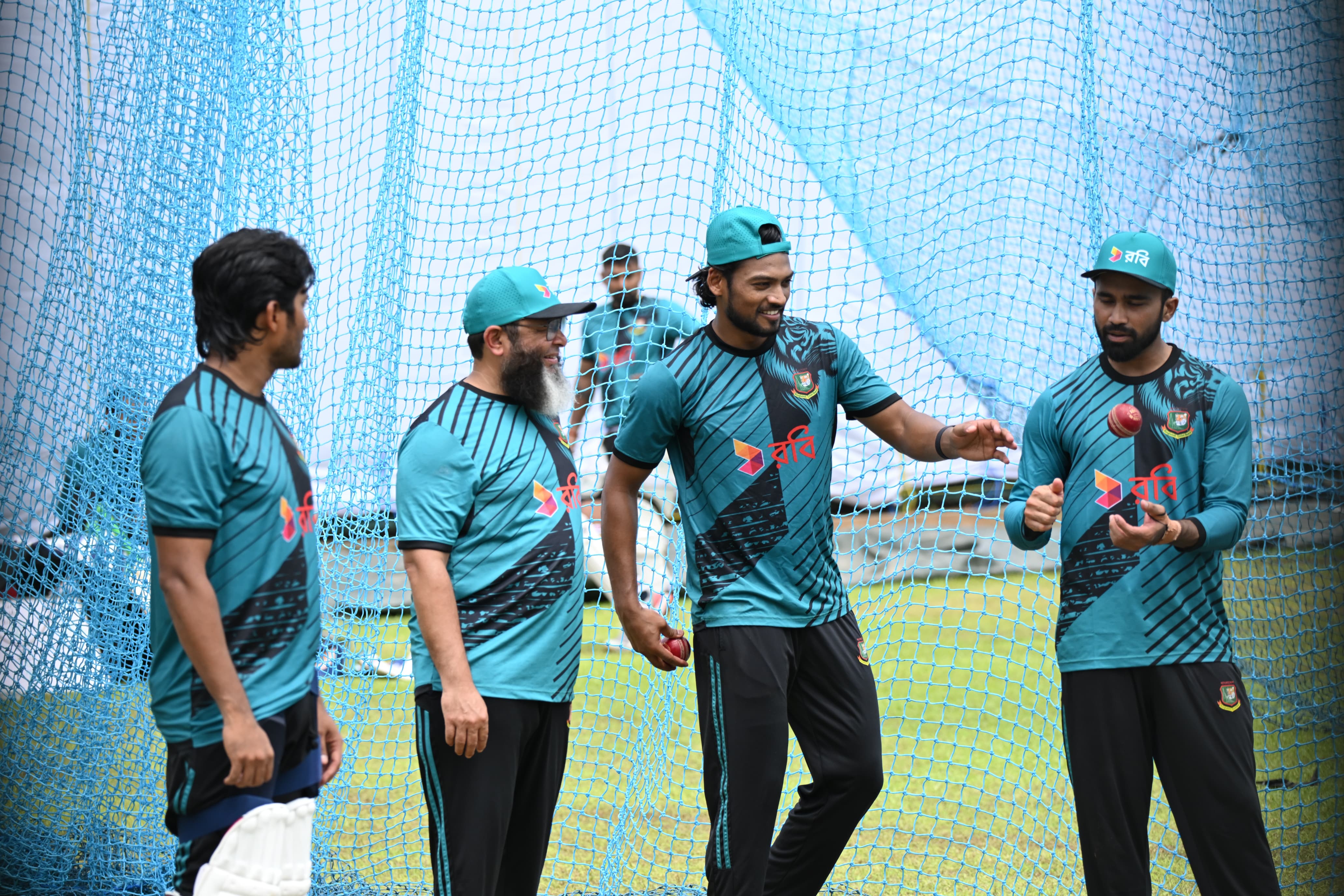 Bangladesh team members during practice ahead of Sri Lanka series