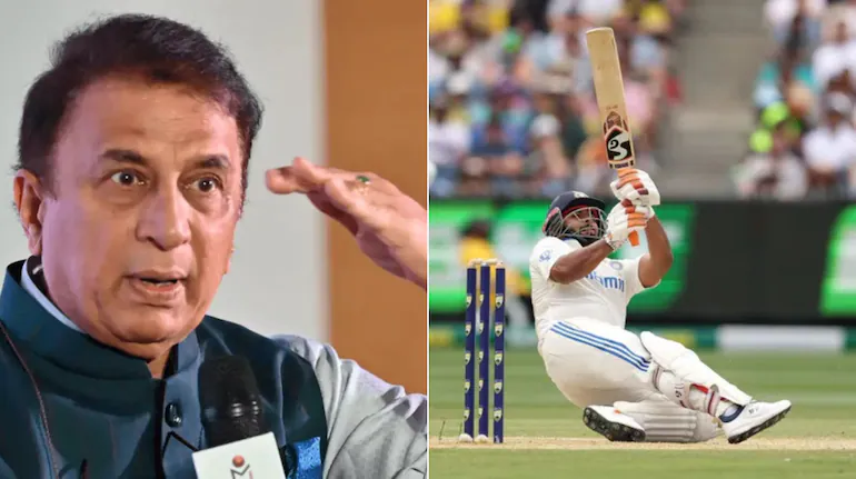 সুনীল গাভাস্কার (বামে) ও ঋষভ পান্ত (ডানে), ফাইল ফটো