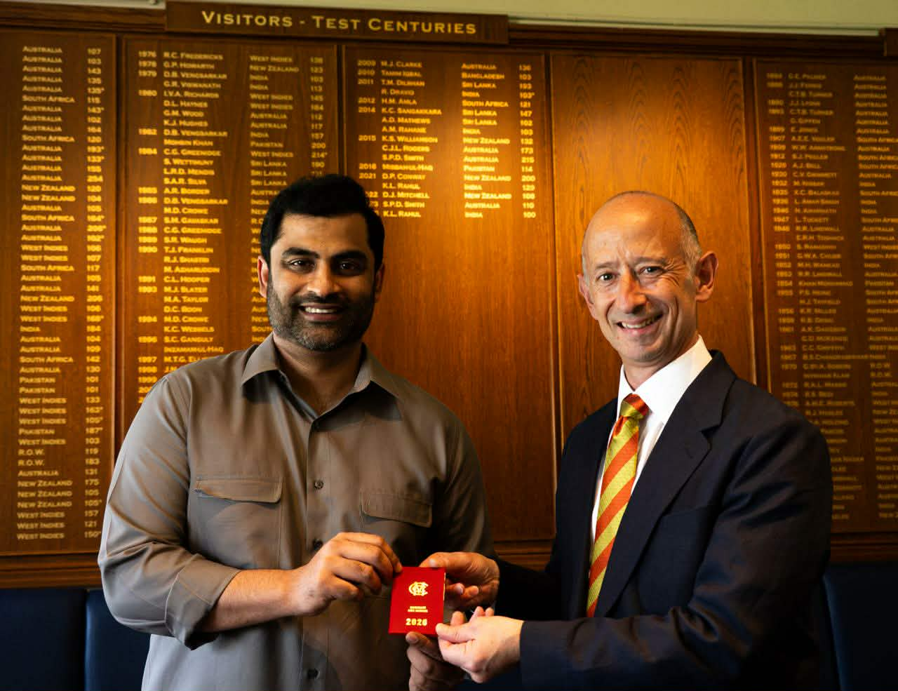 Tamim awarded MCC Honorary Life Membership
