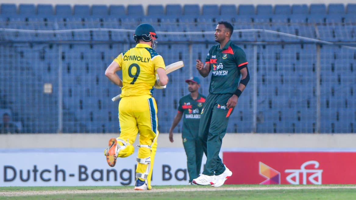 Shoriful’s six-wicket haul goes in vain as Australia snatch last-over thriller