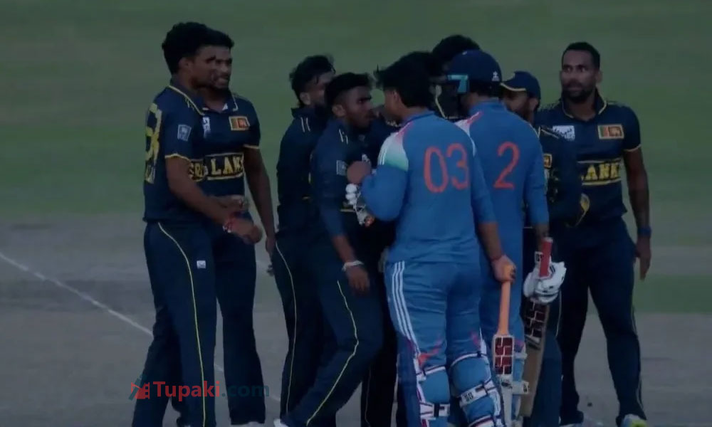 লঙ্কান ক্রিকেটারের দিকে তেড়ে গিয়ে শাস্তির মুখে বৈভব