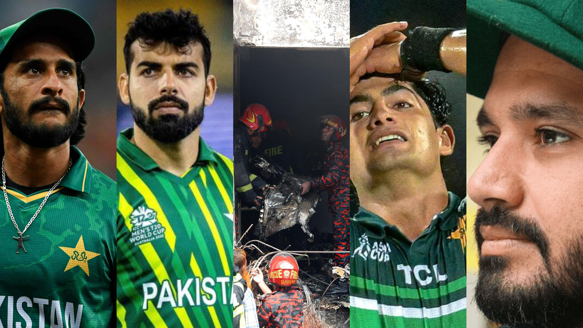 হাসান আলী, শাদাব খান, নাসিম শাহ ও আজহার আলী