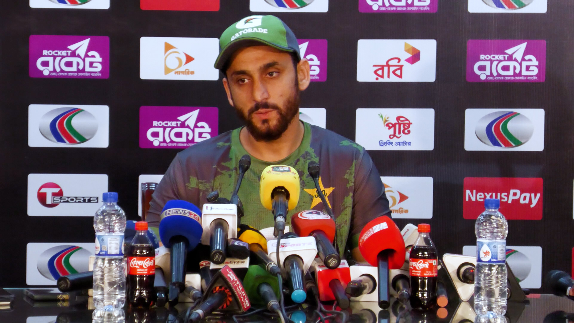 Salman Agha during press conference today, Cricfrenzy