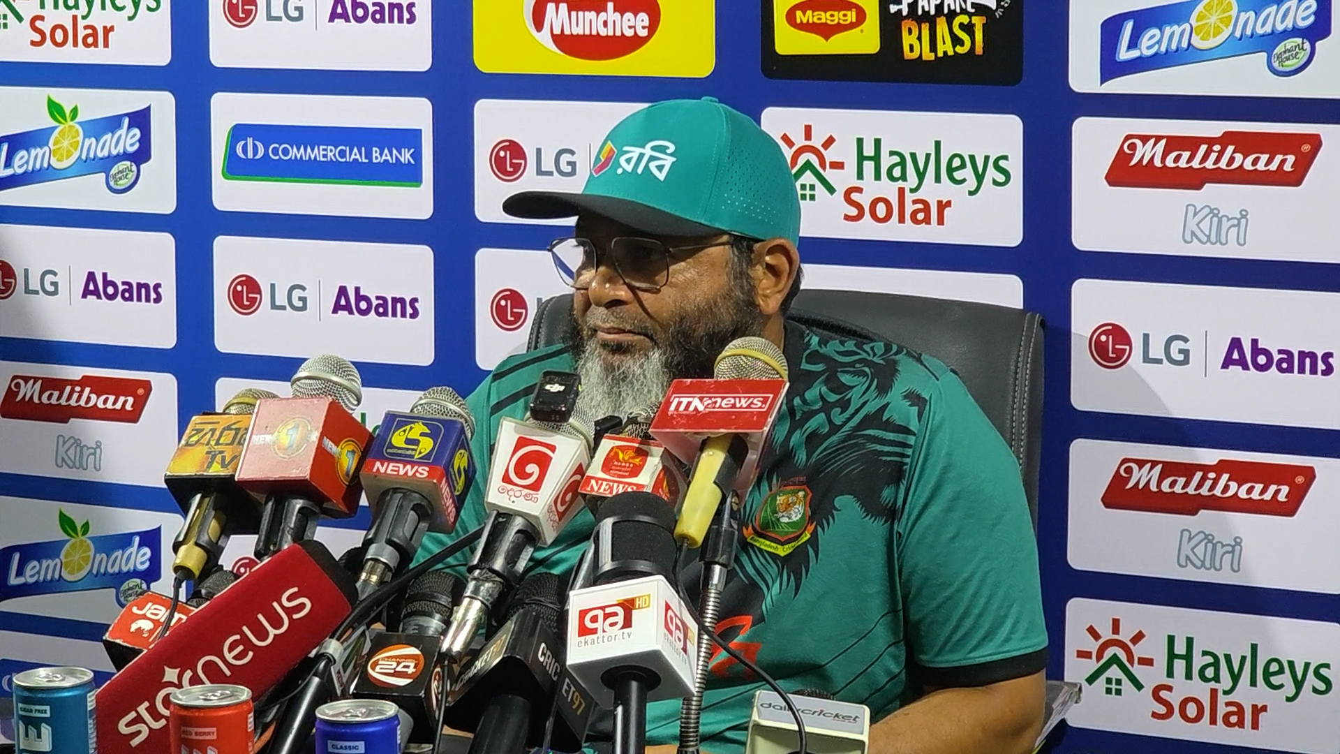 Mushtaq Ahmed meets press after first T20I
