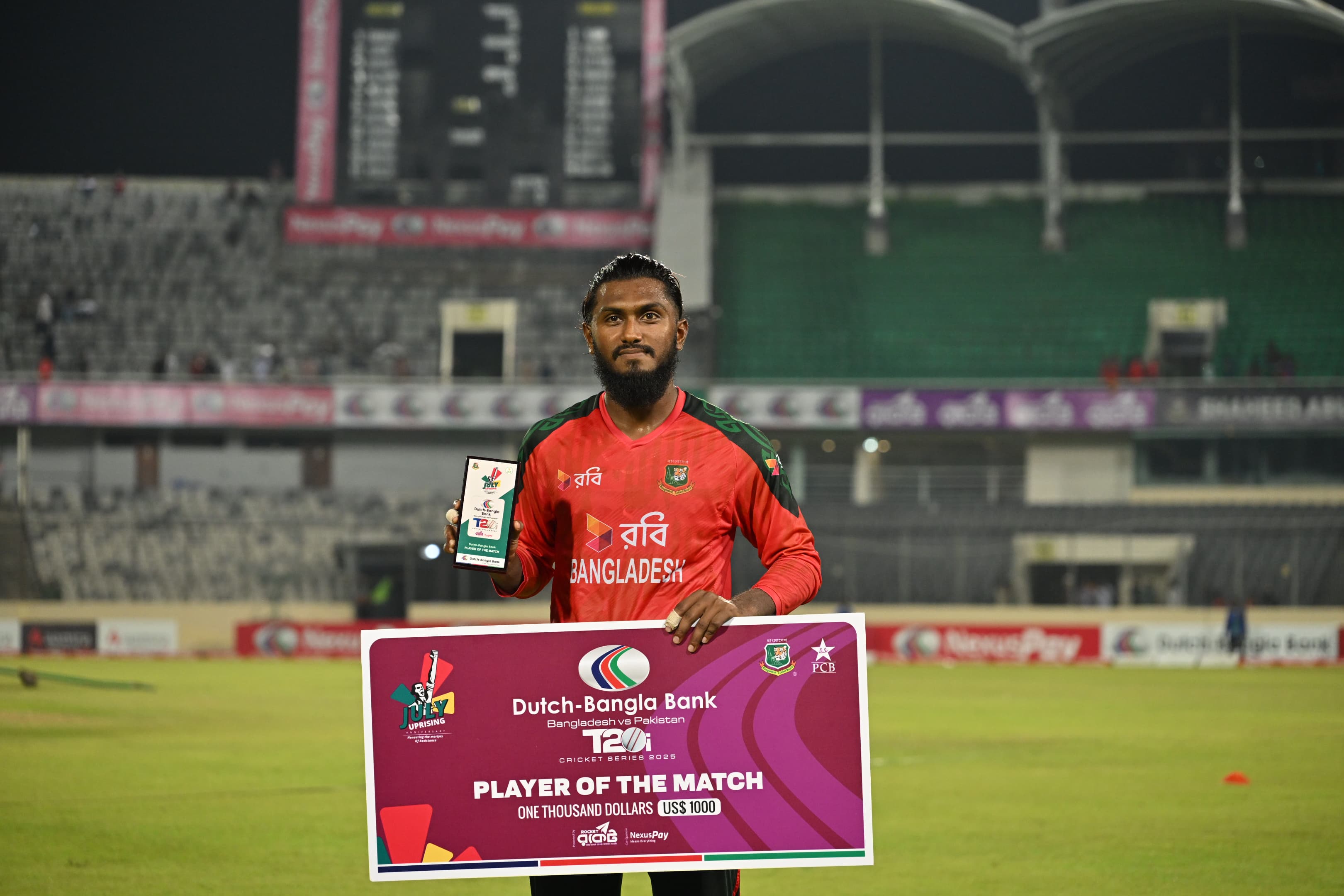 ৪৮ বলে অপরাজিত ৫৫ রানের ইনিংস খেলে ম্যাচসেরা জাকের আলী অনিক, ক্রিকফ্রেঞ্জি