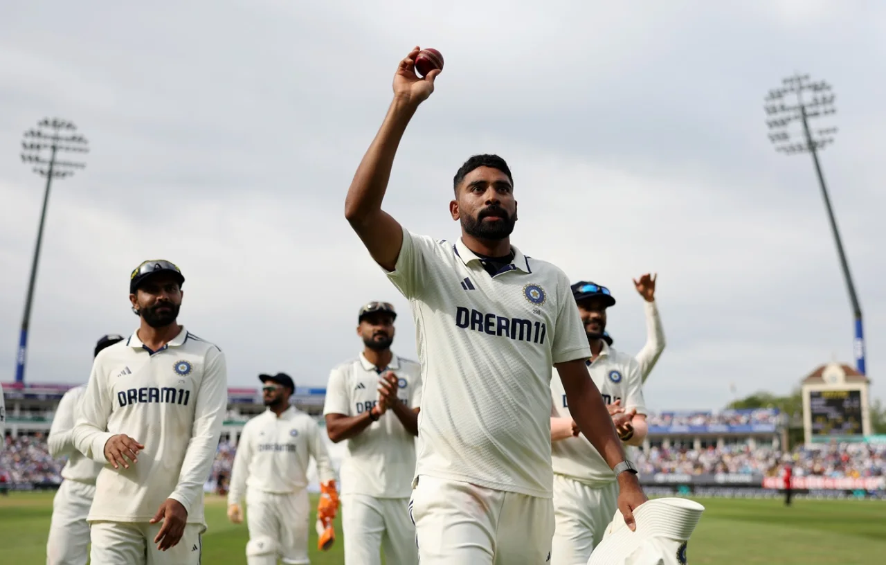 ৬ উইকেট নেয়ার পর মোহাম্মদ সিরাজ, ফাইল ফটো