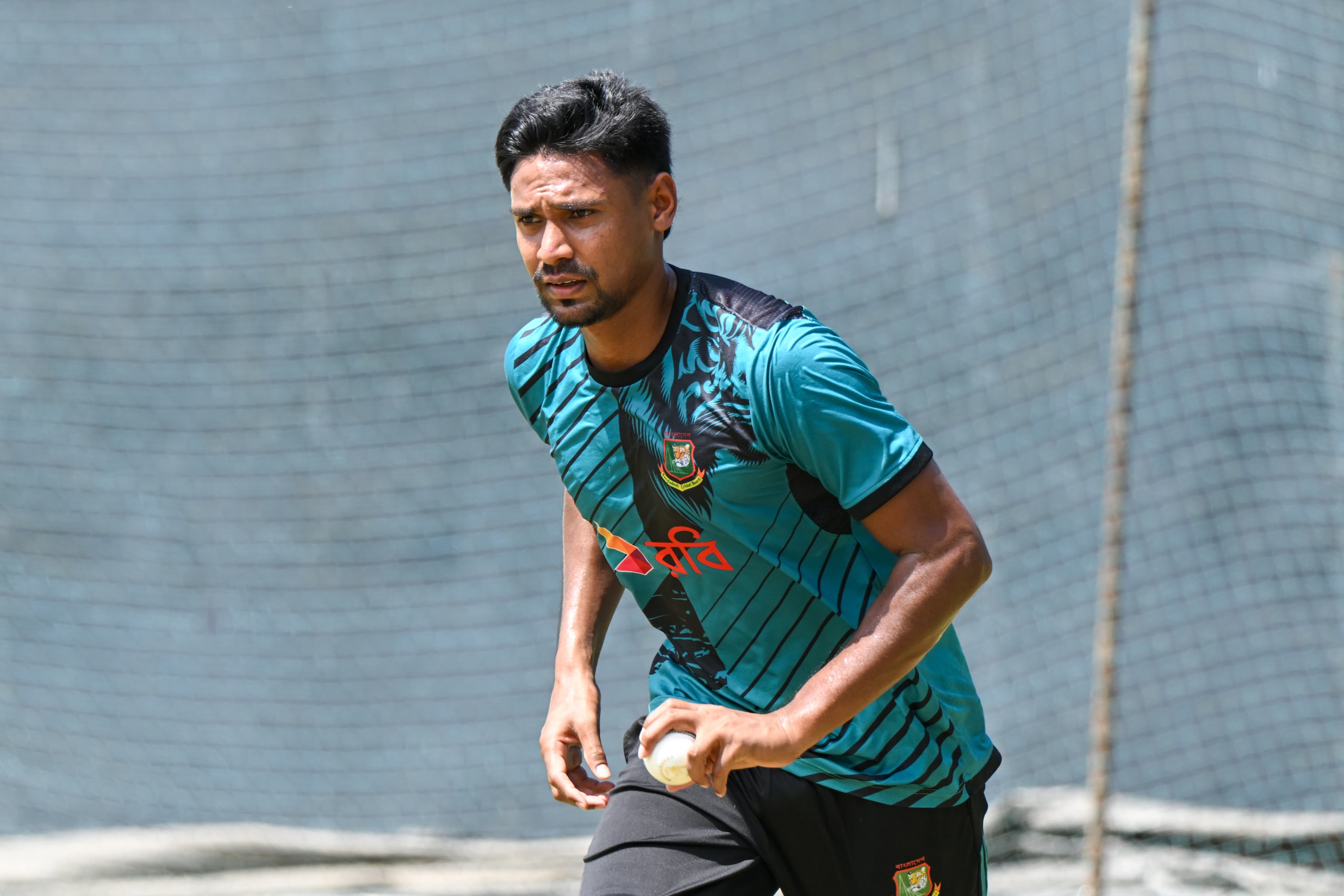 Mustafizur Rahman during practice, Cricfrenzy