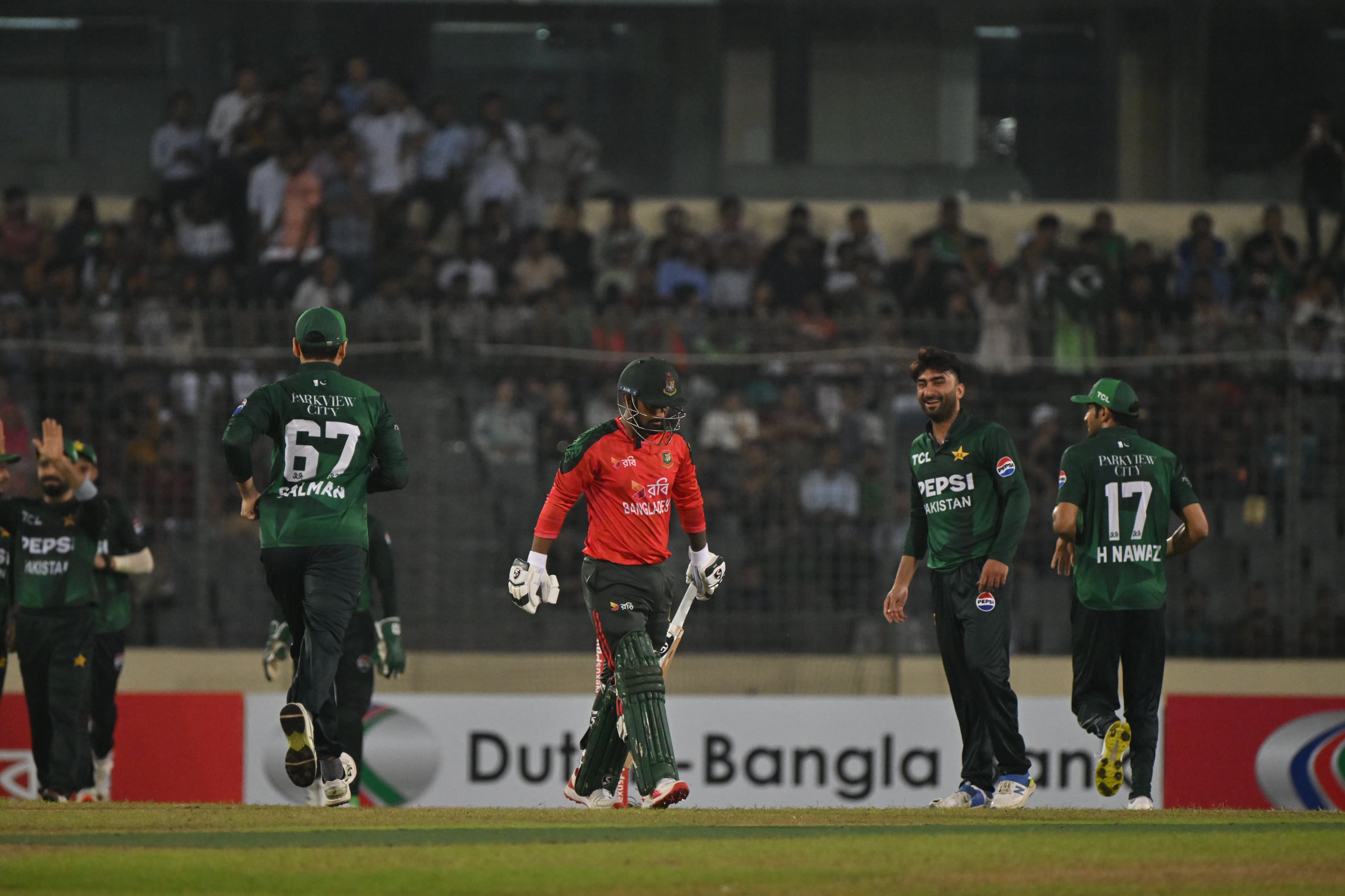 Litton Das after losing his wicket, Cricfrenzy