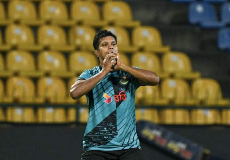 Mohammad Saifuddin during practice, Cricfrenzy