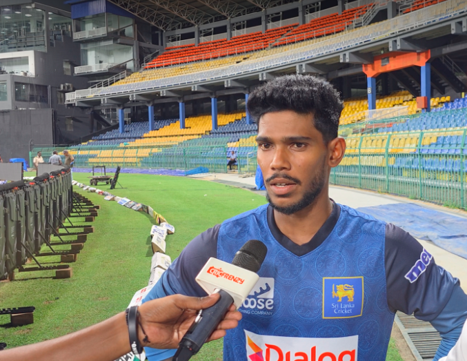 Pathum Nissanka during an interview with Cricfrenzy