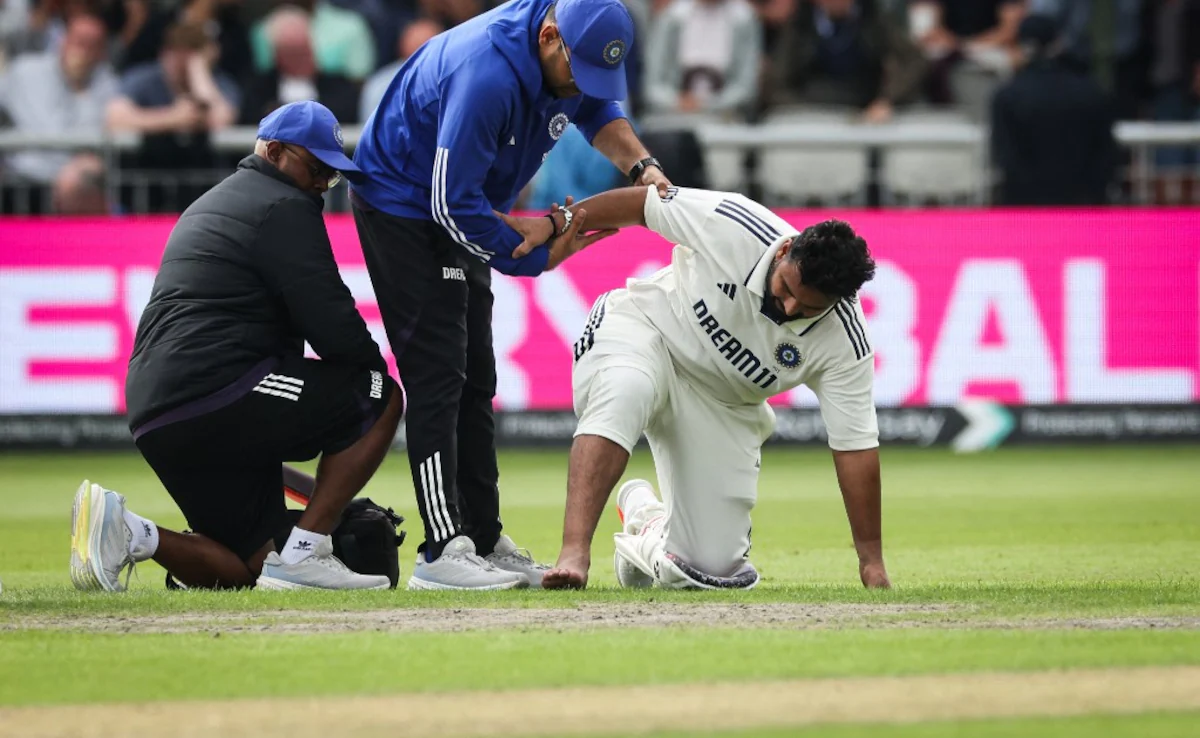 The injury occurred on Day 2 of the Manchester Test when Pant was struck on the foot while attempting a scoop shot