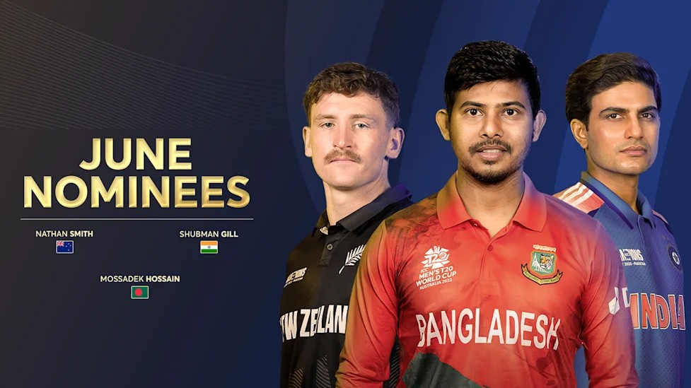 আইসিসির মাসসেরার দৌড়ে গিল-স্মিথের সঙ্গে মোসাদ্দেকের লড়াই