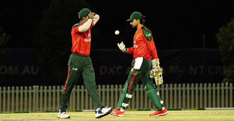 Captain Nurul Hasan Sohan during today's match