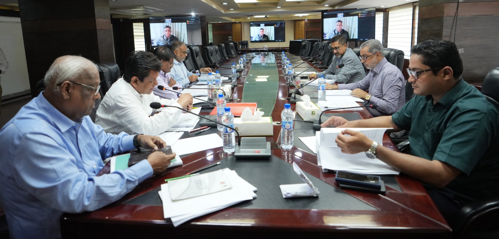BCB officials during today's meeting