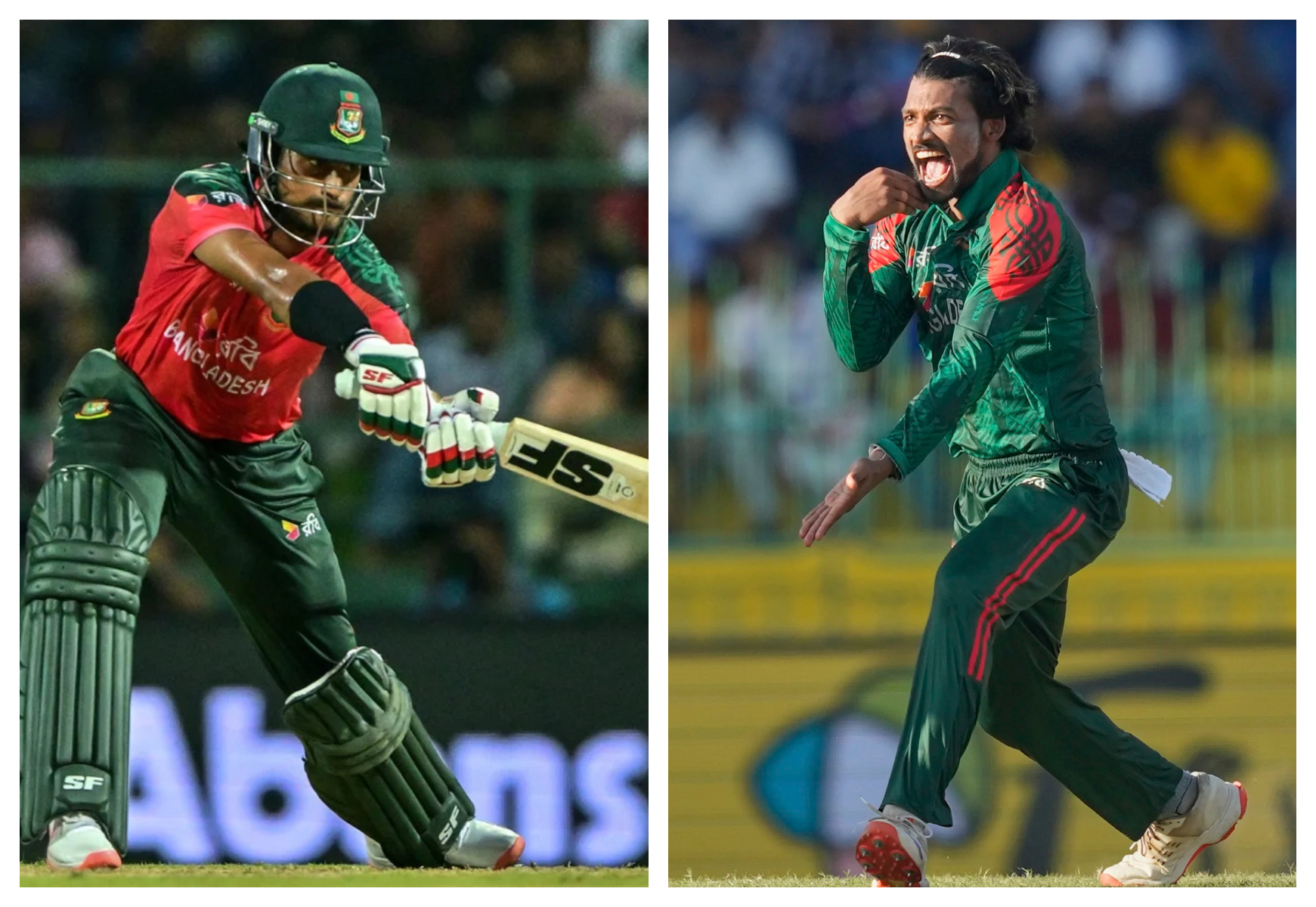 নাইম শেখ ও নাজমুল হোসেন শান্ত (বাম থেকে), ফাইল ফটো
