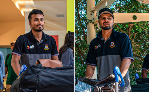 Afif Hossain [L] and Nurul Hasan Sohan in Darwin