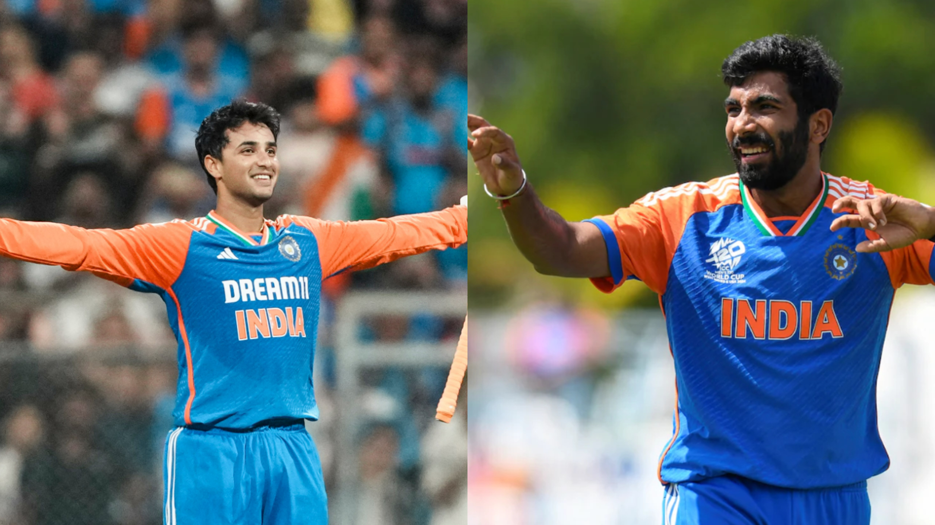 অভিষেক শর্মা ও জসপ্রিত বুমরাহ