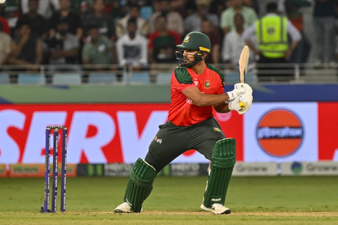 Saif Hassan hits a shot, Cricfrenzy